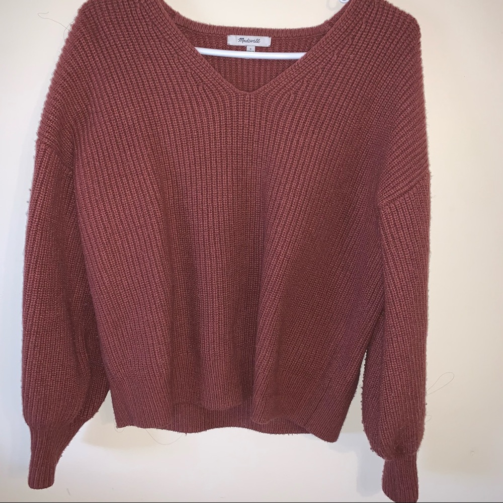 Madewell maroon sweater